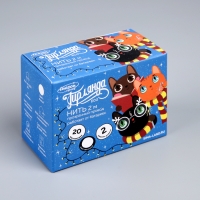 Гирлянда &laquo;Нить&raquo; 2 м, IP20, прозрачная нить, 20 LED, свечение белое, 2 режима, AAх3