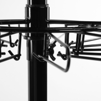 Вертушка, 5 ярусов по 14 крючков stop Lock. цвет чёрный, 40×40×178см Вертушка, 5 ярусов по 14 крючков stop Lock. цвет чёрный, 40×40×178см