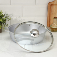 Жаровня, 3 л, d=26 см, h=9 см, стеклянная крышка Жаровня, 3 л, d=26 см, h=9 см, стеклянная крышка