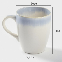 Кружка фарфоровая Magistro &laquo;Пэвэти&raquo;, 350 мл, цвет голубой