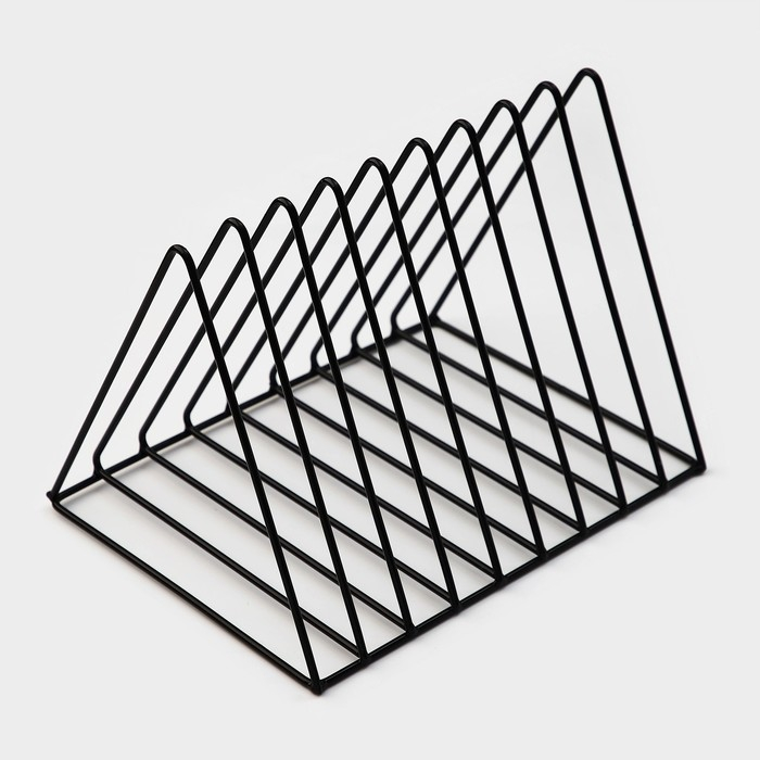 Подставка под разделочные доски Доляна &laquo;Лофт&raquo;, 26&times;18&times;21, цвет чёрный