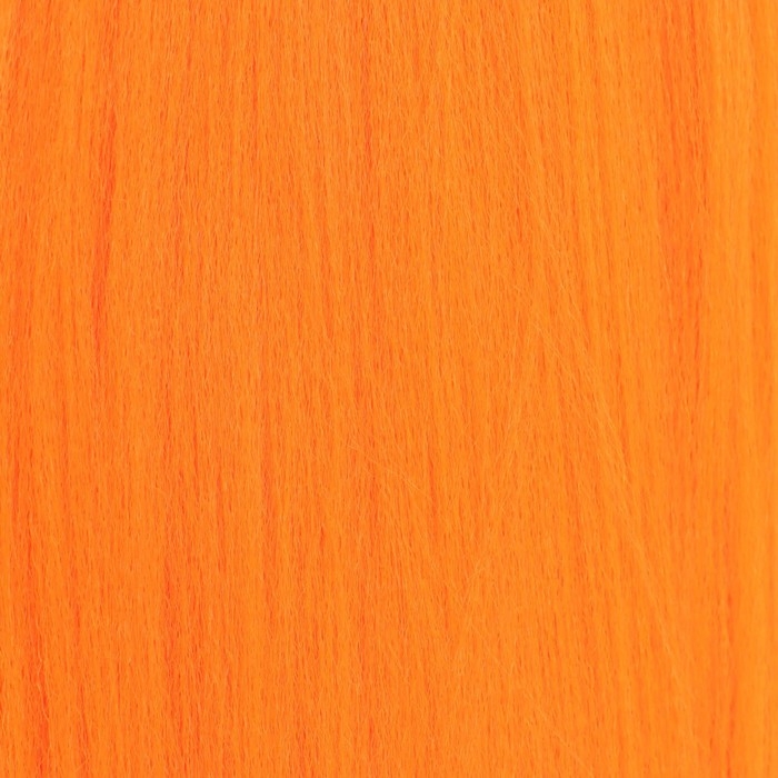 SIM-BRAIDS Канекалон однотонный, гофрированный, 65 см, 90 гр, цвет оранжевый(#Orange)