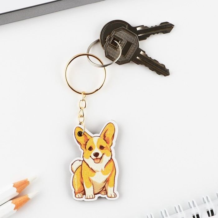 Подарочный набор блокнот и брелок &laquo;Корги&raquo;