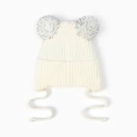 Шапка детская, цвет молочный, размер 50-52 Шапка детская, цвет молочный, размер 50-52