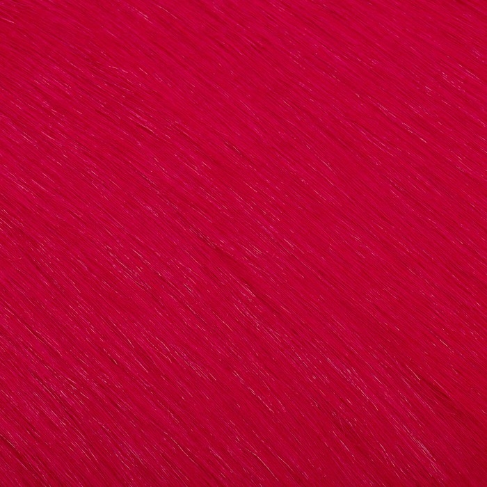 Лоскут 50 &times; 50 см, мех длинноворсовый на трикотажной основе, цвет малиновый