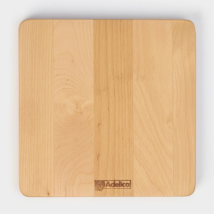 Тарелка Adelica &laquo;Классика&raquo;, 19&times;19&times;1,8 см, пропитана минеральным маслом, берёза