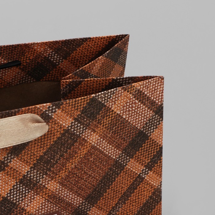 Пакет подарочный крафтовый вертикальный, упаковка, &laquo;Поздравляю от всей души!&raquo;, ML 23 х 27 х 11,5 см