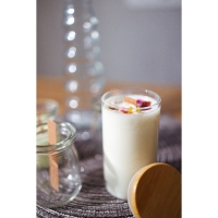 Банка стеклянная для хранения сыпучих продуктов BellaTenero &laquo;Эко&raquo;, 100 мл, 5&times;8 см, с бамбуковой крышкой