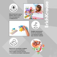 Карандаши 6 цветов, ErichKrause, пластик, шестигранные, 2,6 мм грифель, картонная упаковка, европодвес Карандаши 6 цветов, ErichKrause, пластик, шестигранные, 2,6 мм грифель, картонная упаковка, европодвес