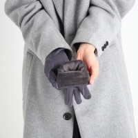 Перчатки женские, безразмерные, без утеплителя, цвет серый Перчатки женские, безразмерные, без утеплителя, цвет серый
