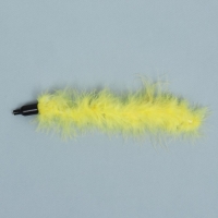 Игрушка-дразнилка для кошек "Хвост", с бубенчиком, 23 см, жёлтая Игрушка-дразнилка для кошек "Хвост", с бубенчиком, 23 см, жёлтая