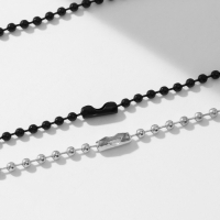 Кулоны &laquo;Неразлучники&raquo; скорпион, цвет серебро с чернёным серебром, 50 см