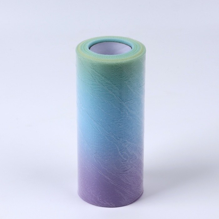 Фатин, 15 см, 11 &plusmn; 1 г/кв.м, 23 &plusmn; 1 м, цвет зелёно-голубой градиент №6