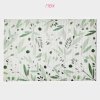 Салфетки сервировочные на стол Доляна &laquo;Акварель&raquo;, 4 шт, 45&times;30 см, цвет зеленый