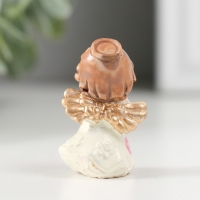 Сувенир полистоун "Ангел с цветочком" МИКС 2х2,5х4 см