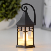 Ночник "Фонарь малый" LED от батареек 3хLR44 черный 6х6х14 см Ночник "Фонарь малый" LED от батареек 3хLR44 черный 6х6х14 см