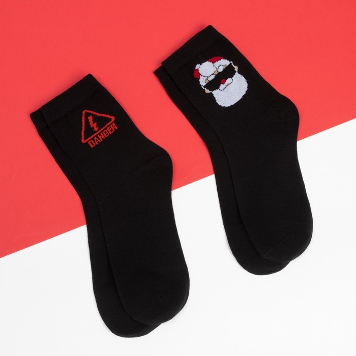 Набор новогодних мужских носков KAFTAN Набор новогодних мужских носков KAFTAN "Danger" р. 41-44