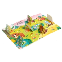 Книга картонная с окошками &laquo;На лесной опушке&raquo;, 10 стр., 24 окошка