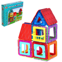 Конструктор магнитный «Цветные магниты», 55 деталей Конструктор магнитный «Цветные магниты», 55 деталей