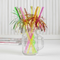 Трубочка для коктейля &laquo;Дождик&raquo; набор 12 шт.