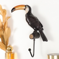 Крючок декоративный полистоун лак "Тукан" 16х7,5х23 см Крючок декоративный полистоун лак "Тукан" 16х7,5х23 см