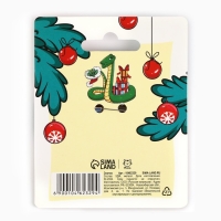 Значок новогодний «Новый год: настроение ТОП» 2,8 х 4см Значок новогодний «Новый год: настроение ТОП» 2,8 х 4см