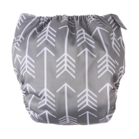 Многоразовый подгузник &laquo;Стрелы&raquo;, 3-15 кг, цвет серый, Крошка Я
