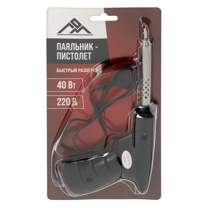 Паяльник - пистолет ЛОМ, 40 Вт, 220 В