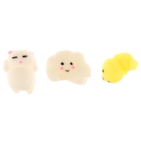 Мялка-антистресс &laquo;Зверята&raquo; в яйце, набор 3 шт, цвета МИКС