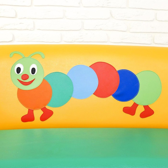 Диван мягкий «Пилот», цвет зелёно-жёлтый, с гусеницей Диван мягкий «Пилот», цвет зелёно-жёлтый, с гусеницей