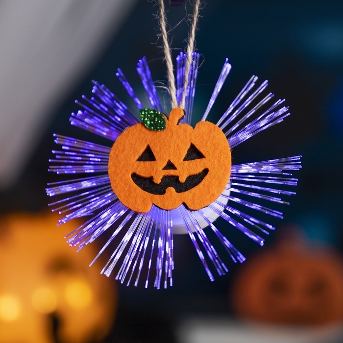 Светодиодная игрушка &laquo;Тыква&raquo; 10 см, батарейки AG13х3 (в комплекте), свечение мульти