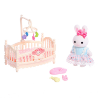 Набор игровой &laquo;Зайчик&raquo; с кроваткой, с аксессуарами, МИКС