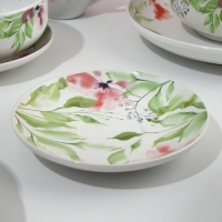 Набор посуды на 4 персоны &laquo;Акварель&raquo;, 16 предметов: 4 тарелки 23 см, 4 миски 14.5 см, 4 кружки 250 мл, 4 блюдца 15 см.