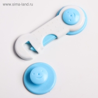 Набор блокираторов для дверей и ящиков, 2 шт., цвет белый/голубой, Крошка Я Набор блокираторов для дверей и ящиков, 2 шт., цвет белый/голубой, Крошка Я