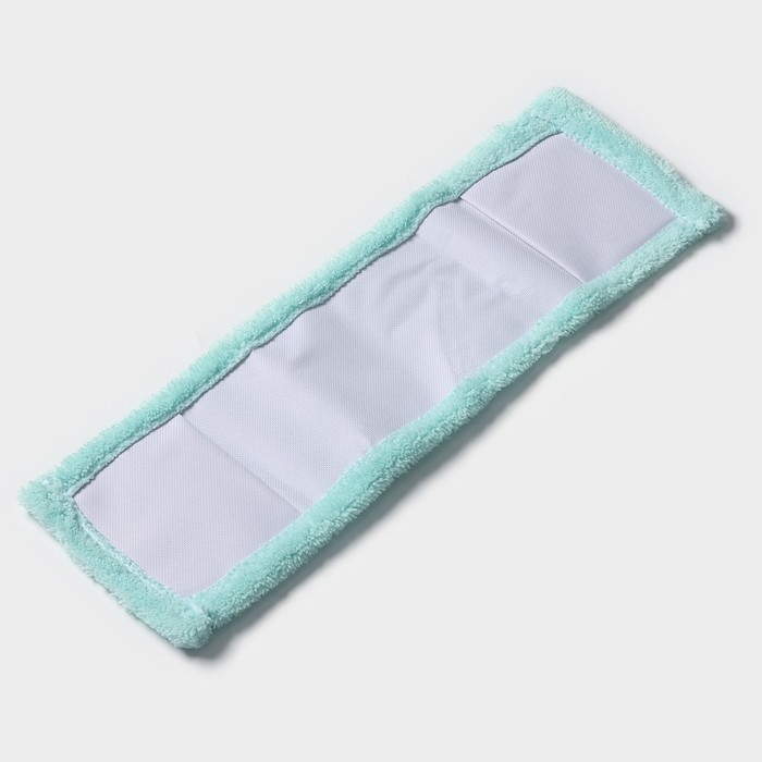 Насадка для плоской швабры Доляна &laquo;Пастель&raquo;, микрофибра, 42&times;12 см, цвет мятный