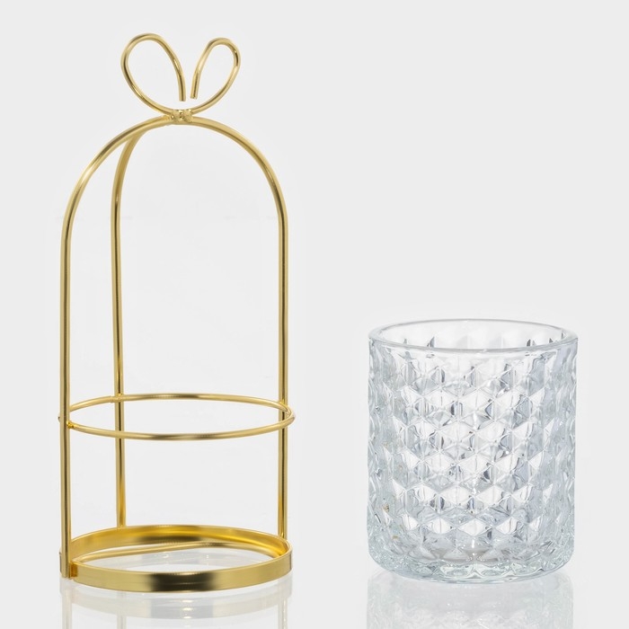 Конфетница стеклянная &laquo;Богема. Бантик&raquo;, 9,5&times;20 см