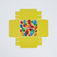 Коробка подарочная складная с 3D эффектом, упаковка, &laquo;С Днем рождения!&raquo;, 11 х 11 х 13 см