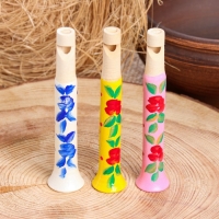 Свистулька-дудочка &laquo;Расписная&raquo;, 12 см, микс