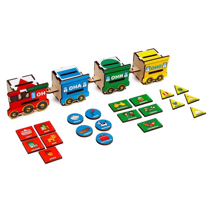 Сортер из дерева &laquo;Умный паровозик&raquo;