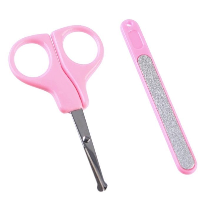 Набор маникюрный детский &laquo;Для Малышки&raquo;, 4 предмета: ножнички, книпсер, пилочка, щётка