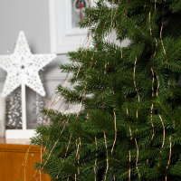 Гирлянда «Конский хвост» 20 нитей по 2 м, IP20, медная нить, 400 LED, свечение тёплое белое, 12 В Гирлянда «Конский хвост» 20 нитей по 2 м, IP20, медная нить, 400 LED, свечение тёплое белое, 12 В