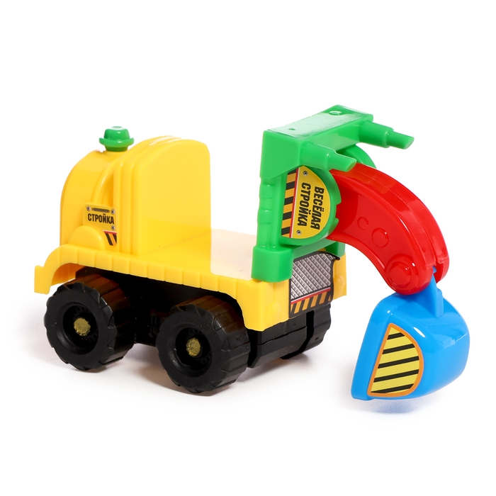 Набор машин &laquo;Весёлая стройка&raquo;, инерционные, в наборе 4 шт., цвет МИКС