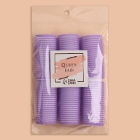 Бигуди &laquo;Липучка&raquo;, d = 3 см, 6 см, 6 шт, цвет МИКС