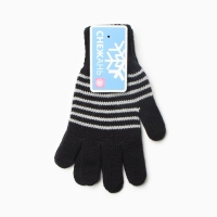 Перчатки женские, цвет чёрный, размер 18 Перчатки женские, цвет чёрный, размер 18