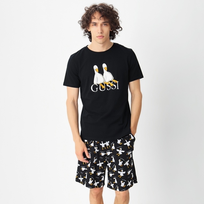 Пижама мужская (футболка и шорты) KAFTAN Gussi, р-р 56 Пижама мужская (футболка и шорты) KAFTAN Gussi, р-р 56