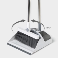 Щётка для пола Raccoon: совок 28&times;27&times;89 см, щётка 23&times;94 см, цвет белый