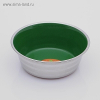 Миска утяжеленная цветная, с силиконовым основанием, 300 мл, зеленая