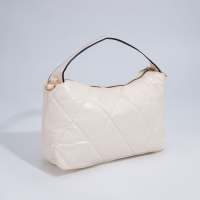 Сумка-багет на молнии, цвет бежевый Сумка-багет на молнии, цвет бежевый