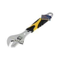 Ключ разводной ТУНДРА, 2 варианта зажима, гайки 6-8-14 мм, 2К рукоятка, 250 мм