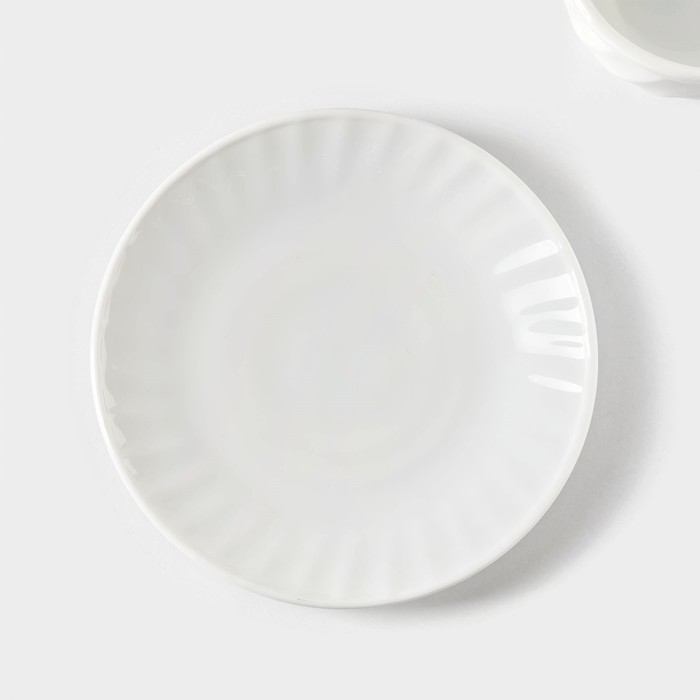 Сервиз чайный Доляна &laquo;Дива&raquo;, 12 предметов: 6 чашек 190 мл, 6 блюдец, стеклокерамика